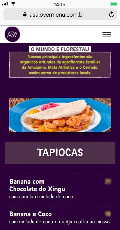Menu digital 3 - Mobile