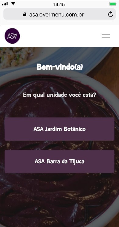 Menu digital - Mobile