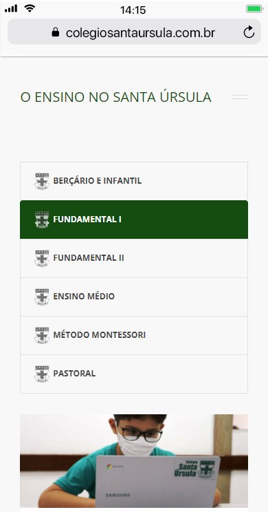 Layout Responsivo - Santa Úrsula